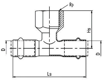 內螺紋三通接頭