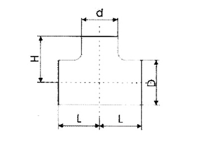對焊式等徑三通